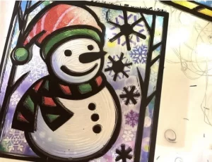 光雕片雪人